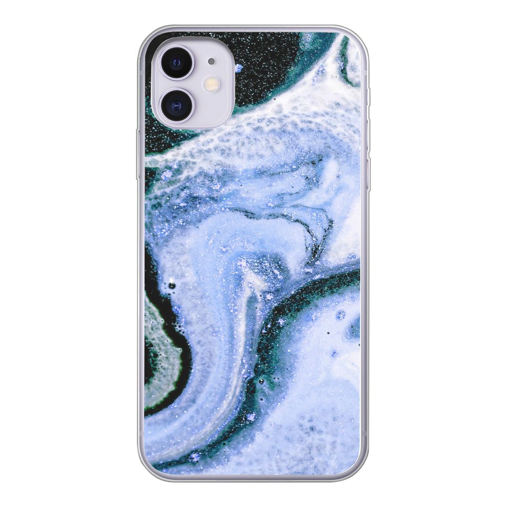 MuchoWow Handyhülle Schutzhülle Hülle für iPhone 11 Mineralien - Natursteine - Universum Silikon Softcase Handy Hülle - Handytasche