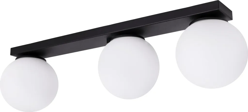 Lampada da soffitto Alta bianca a 3 luci con base larga E14