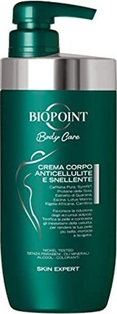 Biopoint Anti-Cellulite, Creme, Frauen, Anti-Zellulite, Kräftigend, Anheben, Jeder Hauttyp, 500 ml, Pumpenflasche