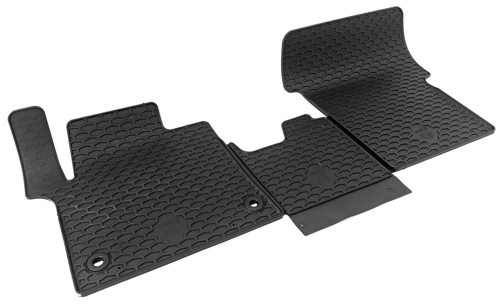 WALSER DirtGuard Gummi Fussmatten Auto für Citroen Spacetourer/Peugeot Traveller/Toyota Proace Verso,Fiat Ulysee, Opel Zafira Bus, 100% passgenaue...