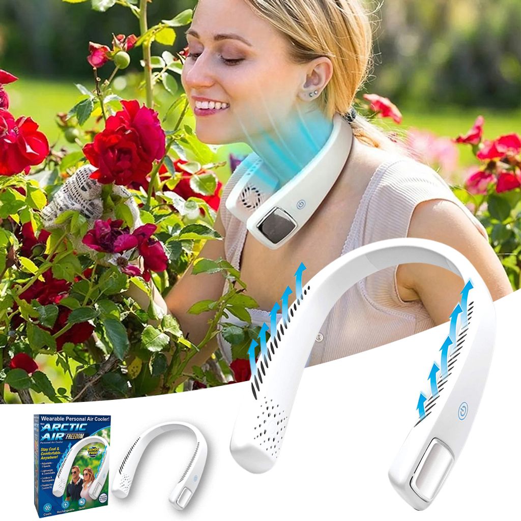 Ventilator Mini USB Nackenventilator Halsventilator Leise Fan Lüfter für Outdoor 
