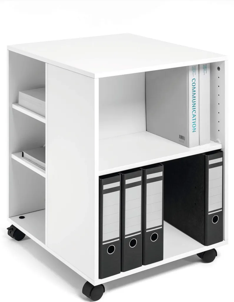 Desserte Informatique Mobile pour Rangement de Bureau Blanc DURABLE 311302