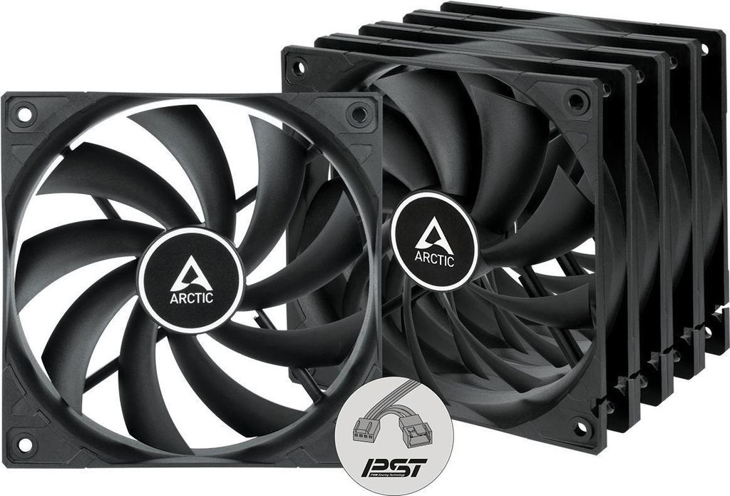 Lüfter Arctic P12 PWM PST RGB 0dBT, 120mm, Bausatz Produktbild 
