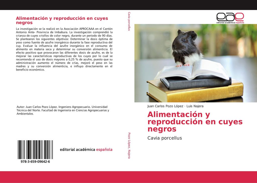 Alimentación y reproducción en cuyes negros