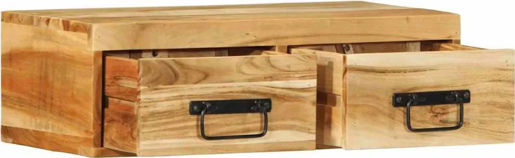 SYFAX™ Mobile TV a Parete 60x30x19 cm in Legno Massello di Acacia