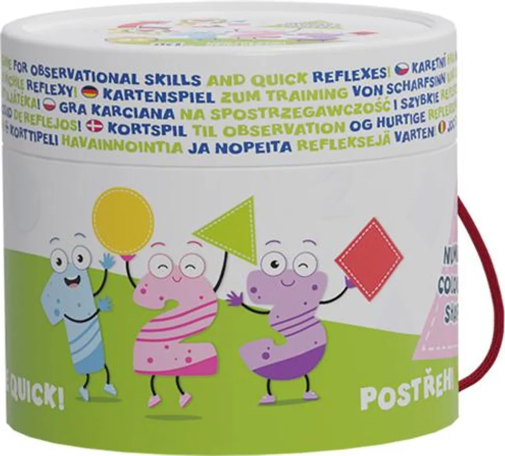 Jeu éducatif d'observation avec formes géométriques et 10 couleurs