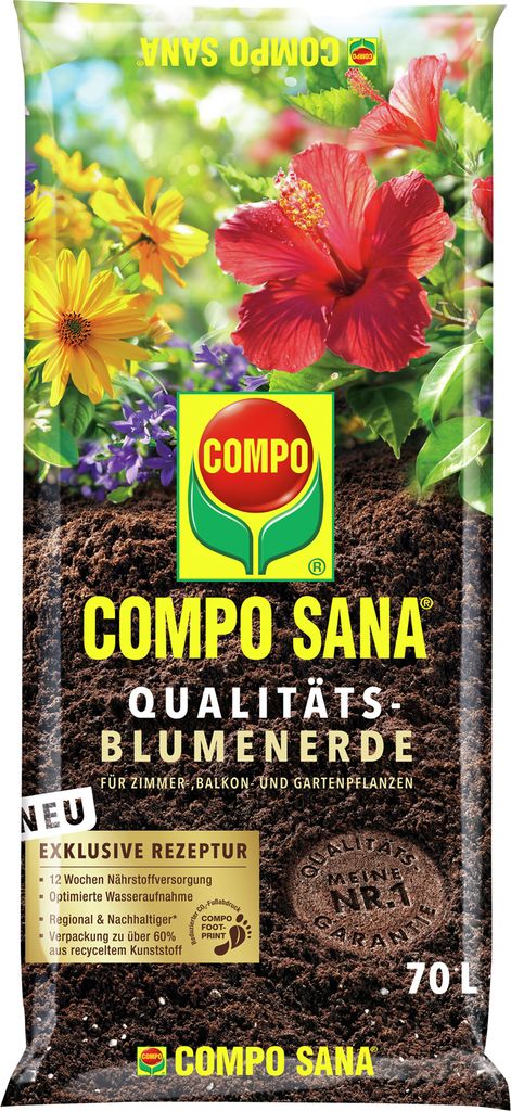 Compo Sana Qualitäts-Blumenerde 70 L