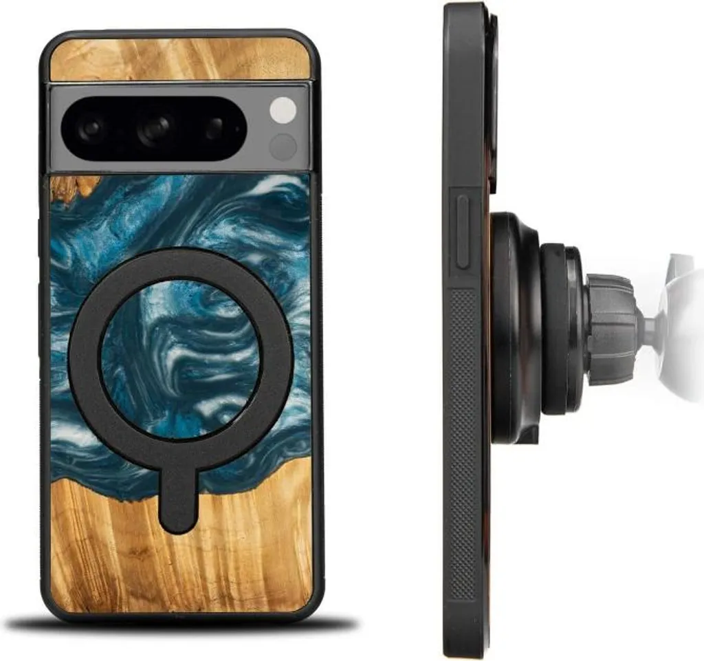 Bewood Unique Coque Google Pixel 8 - 4 Elements Air avec MagSafe Bois - 2
