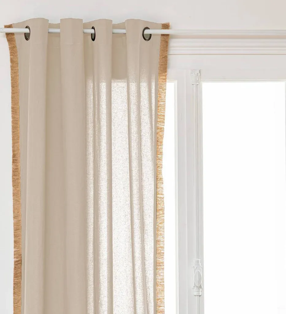Rideau Décoratif Bota Blanc Ivoire 140x260 pour une Ambiance Cosy