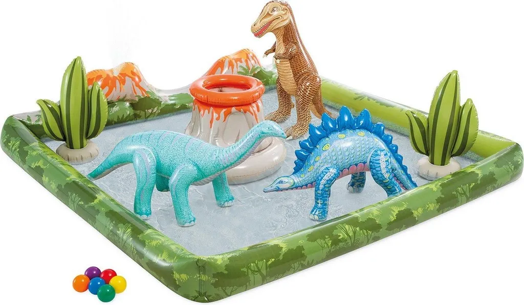 Aire de jeux gonflable enfant pour jardin Intex 56132 Jurassic Park