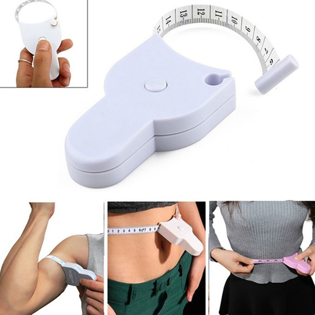 Ergnomic Retractable Body Mess Lineal PP Clear Markierungen Taillenklebeband für Zuhause