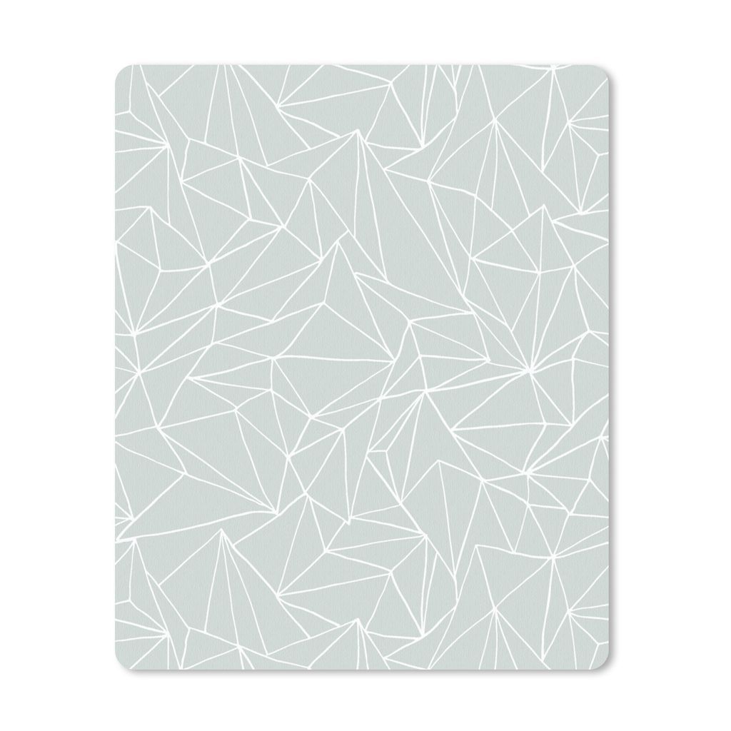 MuchoWow Mauspad Mousepad Netzwerk - Dreieck - Muster 19x23 cm - Mousepads - Maus Mat - Pad - Mausunterlage - Mauspads - Spielen