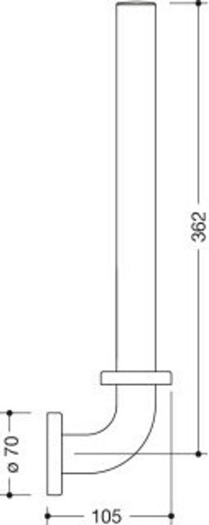HEWI 801.21B403 98 Reservepapierhalter Ser 801, matt,