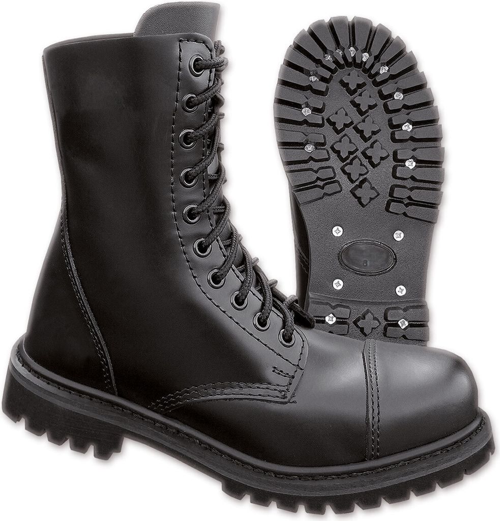 Brandit Boot Uni Phantom 10-Loch schwarz Basics, Festival Produktbild 1