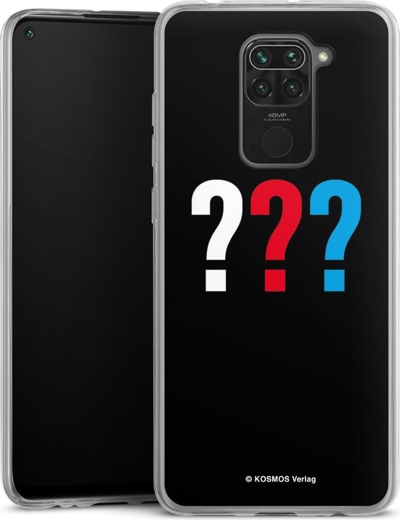 DeinDesign Slim Hülle für Xiaomi Redmi Note 9 Silikon Case Ultra Dünn Handyhülle Logo Offizielles Lizenzprodukt Die drei ???