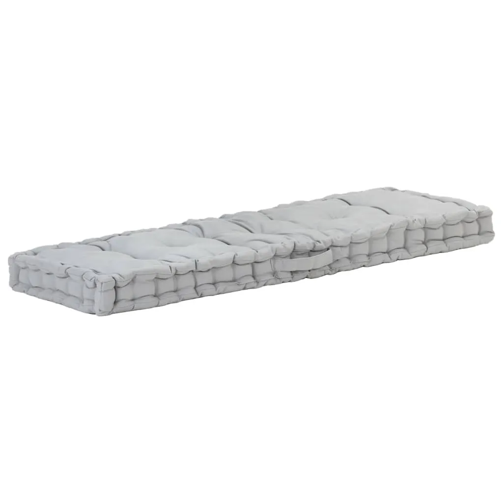 Cuscino Pallet in cotone 120×40×7 cm grigio - 7