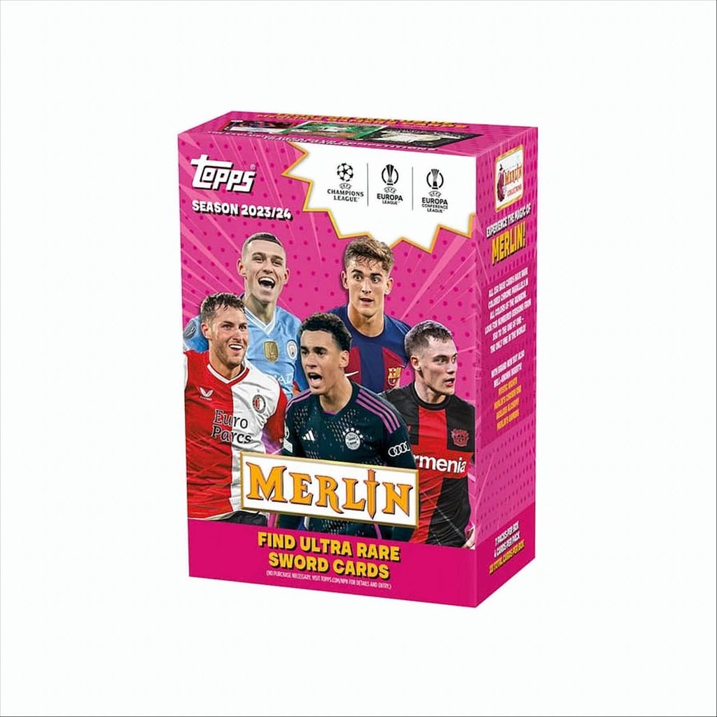 Topps UCC UEFA Merlin Chrome Soccer Value Box 2023-24