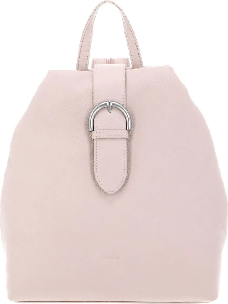 Sac à dos anti-fatigue et sécurisé en cuir Luis PICARD Rose Saumon