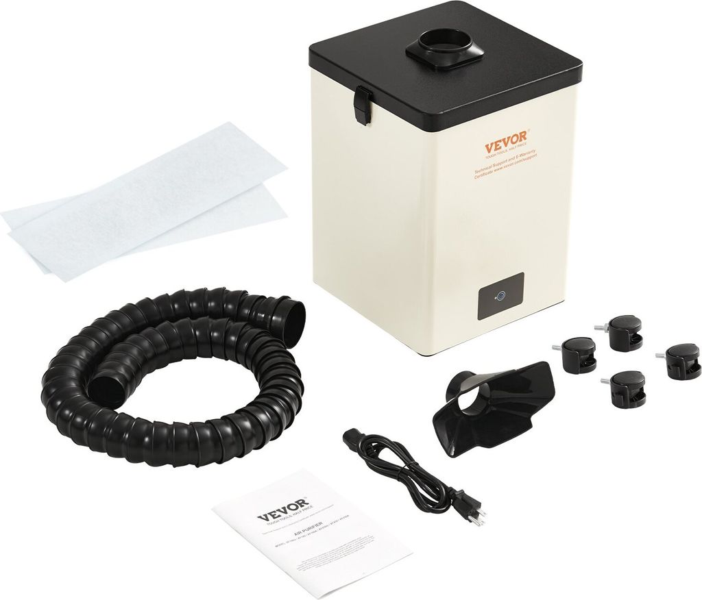 Lötrauchabsaugung 150W Schweißrauchabsauger 332 m³/h Mini Desktop Lötrauchabsorber 5800U/min 3-Stufen-Filter Lötrauch Absaugung für Lötstati...