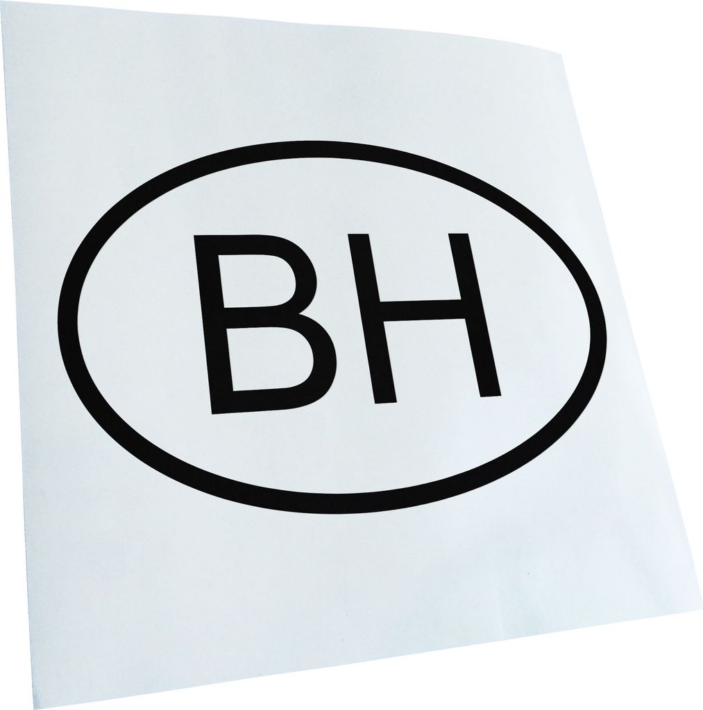 Kiwistar - Autoaufkleber - Bahrain BH Heckscheibe - Aufkleber für Auto Kfz Fahrrad, LKW, Truck Mofa