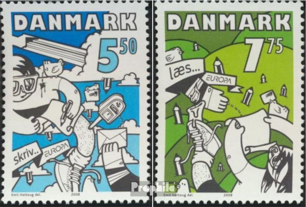 Briefmarken Dänemark 2008 Mi 1501-1502 (kompl.Ausg.) Produktbild 