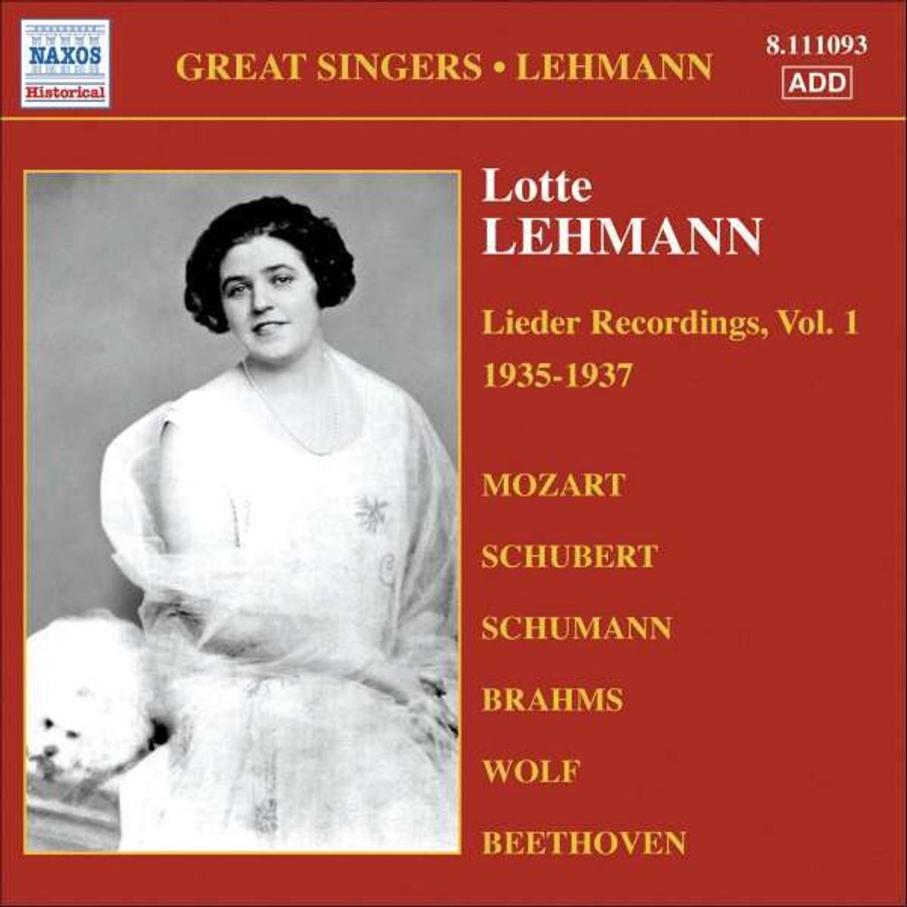 Lehmann, L: Liederaufnahmen Vol.1 1935-37