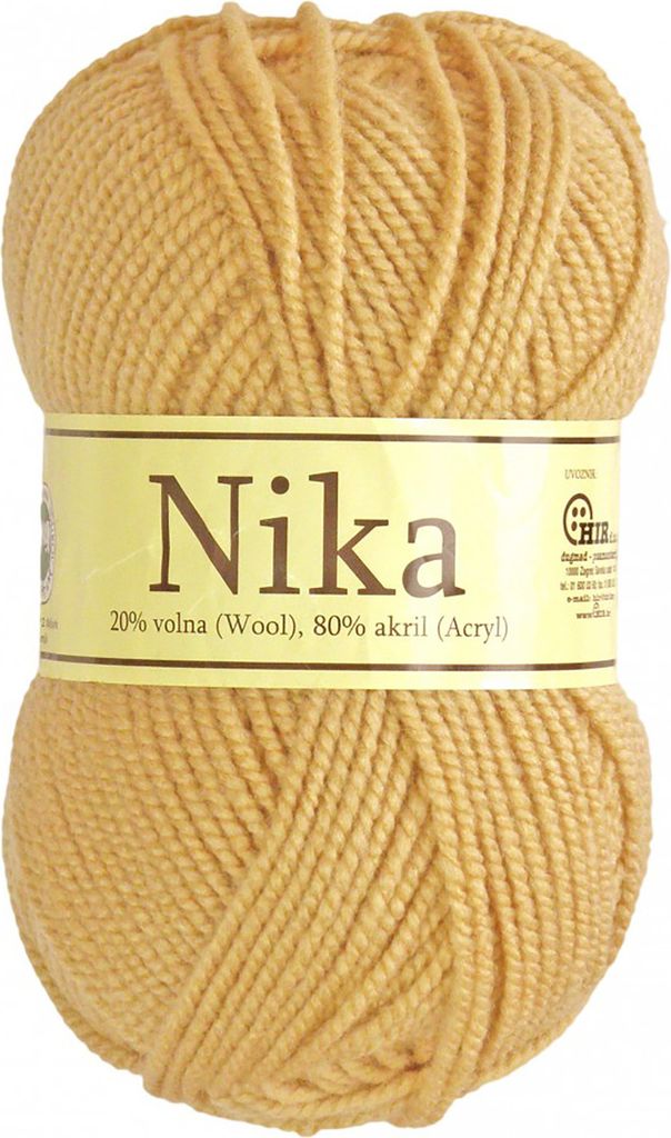 100g Strickgarn Nika mit 20% Wollanteil Strickwolle Farbauswahl, Farbe:5241 beige