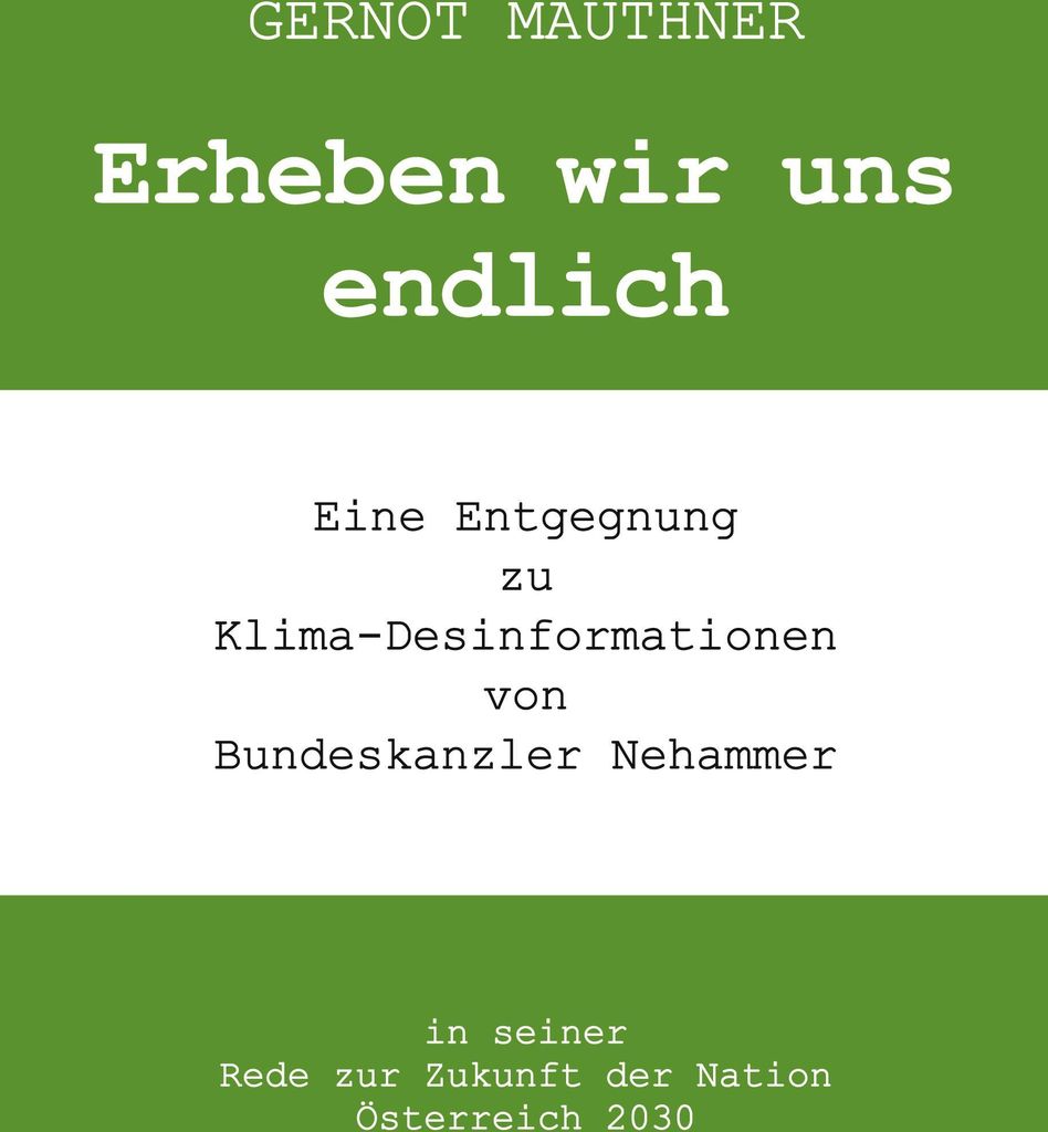 Erheben wir uns endlich