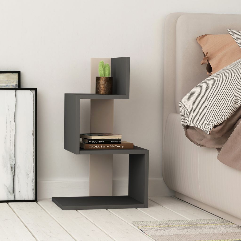 DECORTIE  Rosie Beistelltisch  Anthrazit -  Hell Mokka  30 Produktbild 