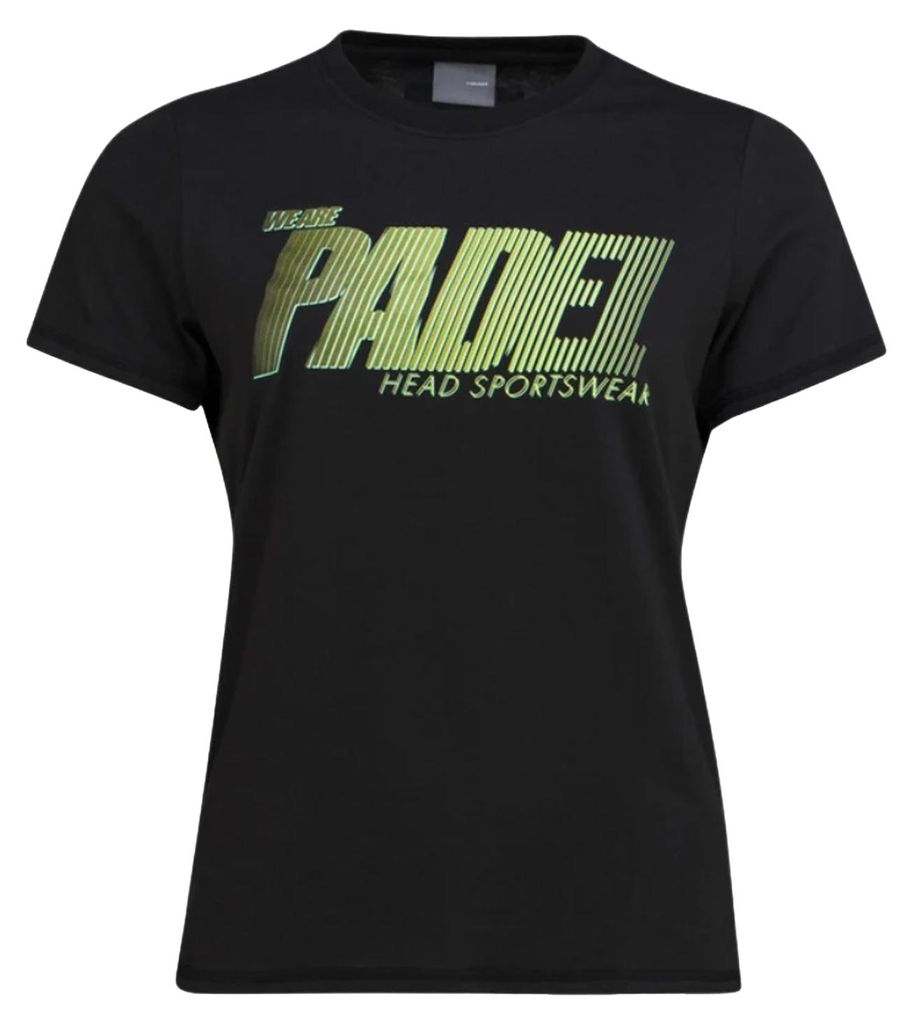 Head - "Padel" T-Shirt für Damen, Sport GT18928 (36 DE) (Schwarz)
