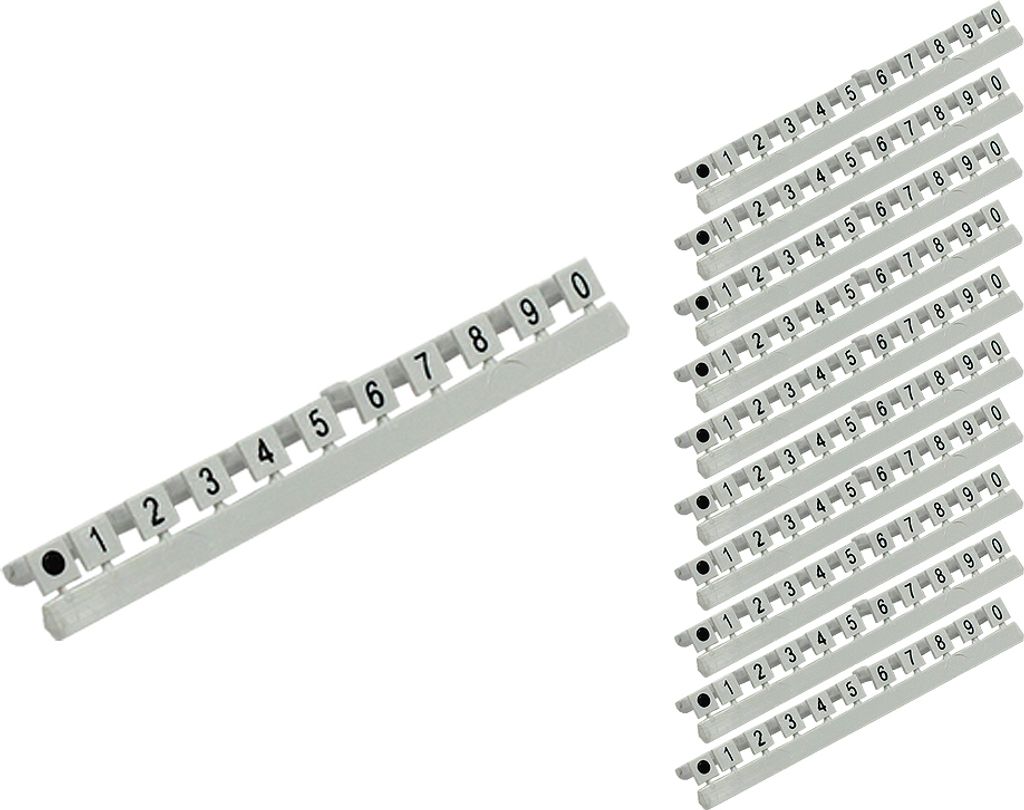 Nummer Markierungen für LC LWL Kabel, Markierung 0 bis 9, 10er Set, Good Connections