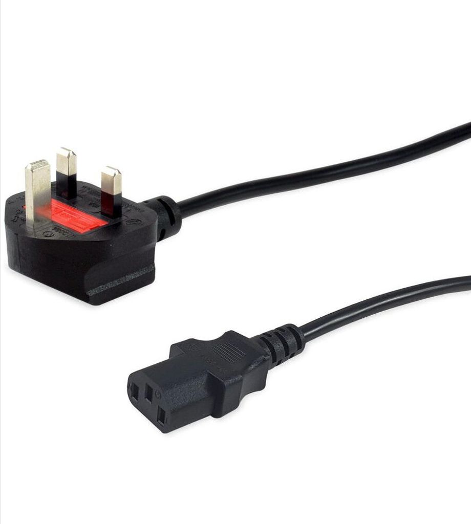 Equip UK-Netzkabel, C13 nach BS1363, 3,0m, 10A-Sicherung