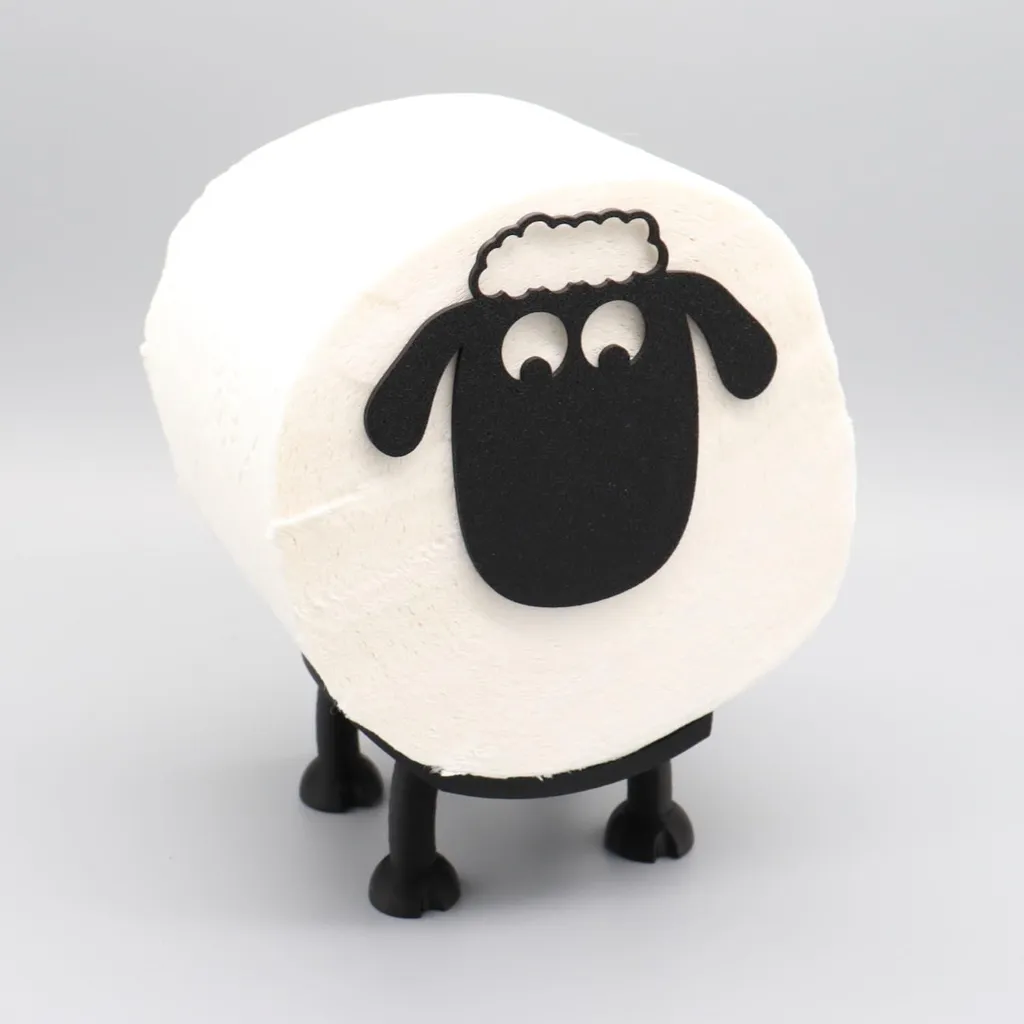 Porte-rouleau de Papier Toilette en Forme de Mouton Locke pour Déco WC