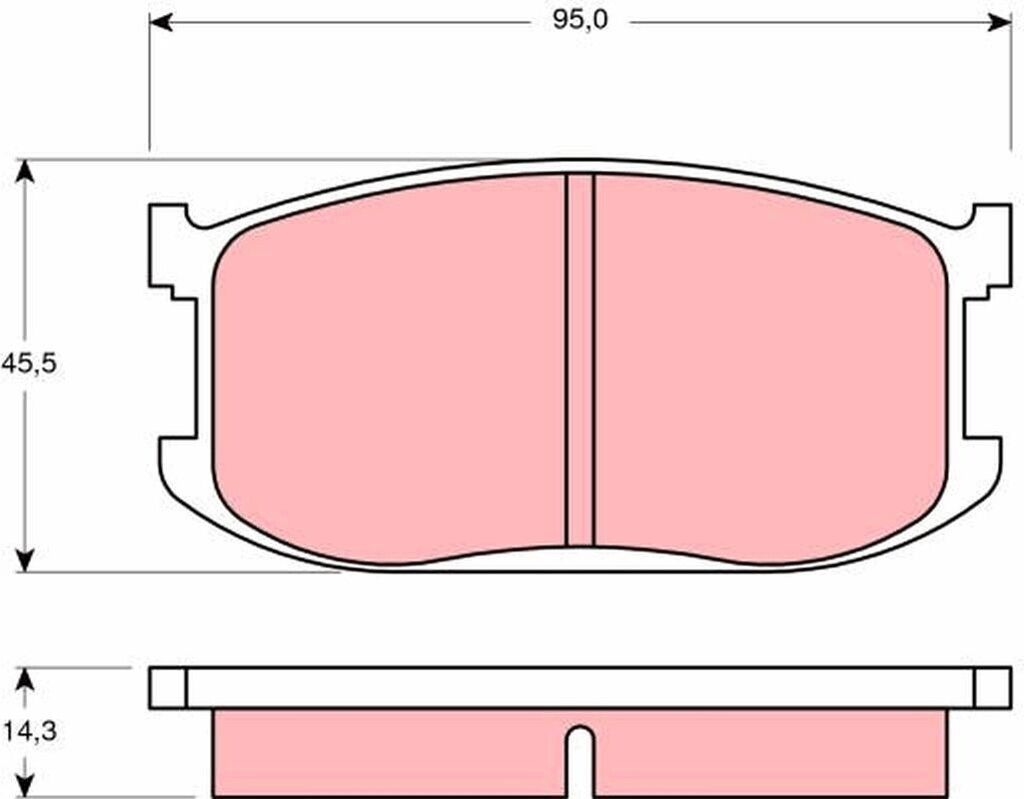 Warnkontakt, Bremsbelagverschleiß TRW GIC252