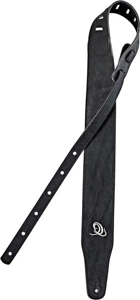 Bandoulière guitare 3 pouces vegan noire rembourrée et extra large 76mm