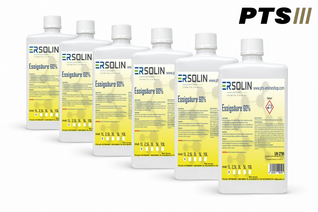 Essigsäure 60% 6x1 L Entkalker Reiniger  sehr ergiebig Produktbild 