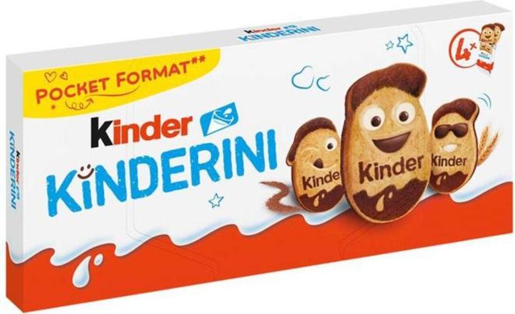 KINDER Biscotti di pasta frolla Kinderini con smiley 100g Immagine del prodotto 