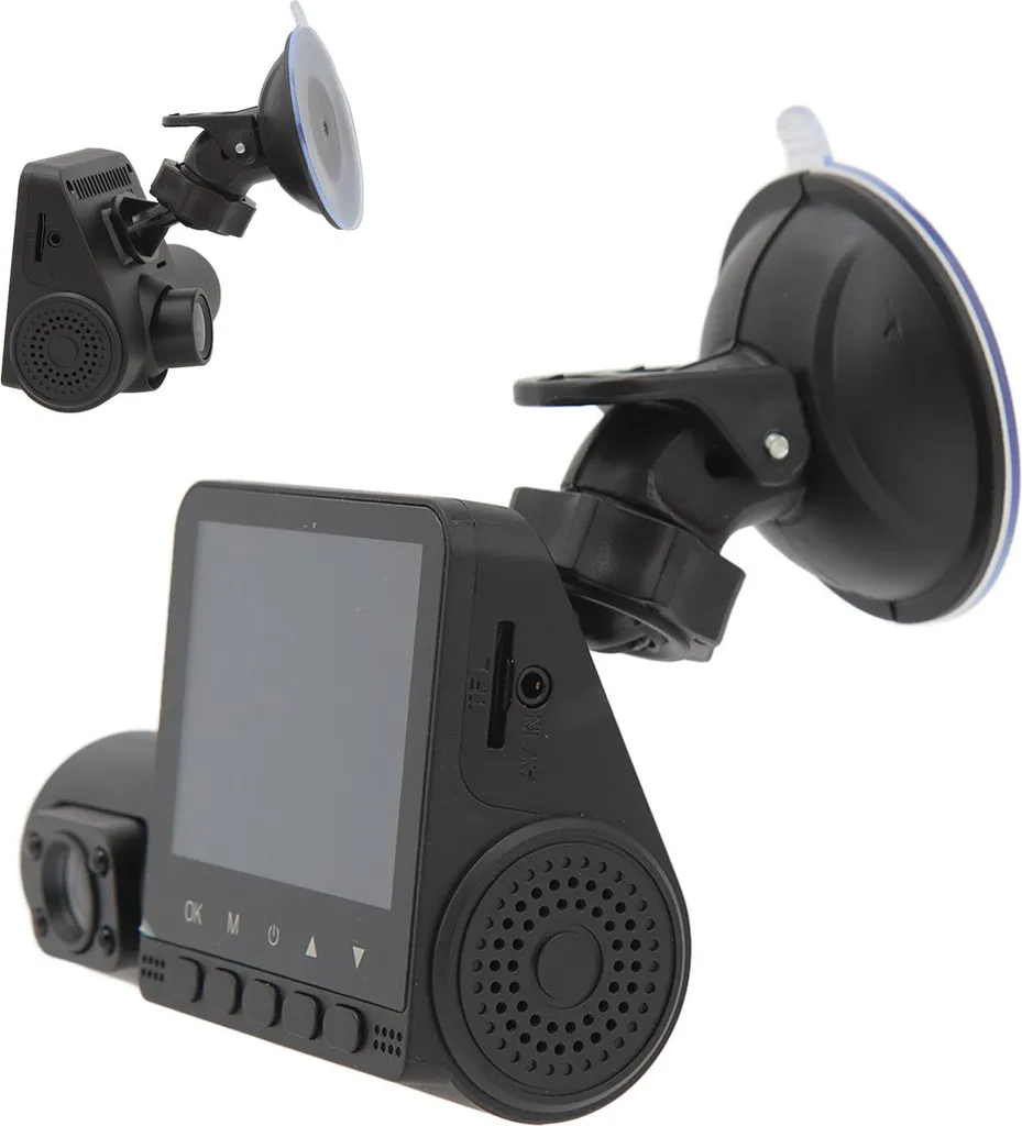 Dashcam 3 Canali 1080P: Telecamera Auto Tripla con Visione Notturna IR