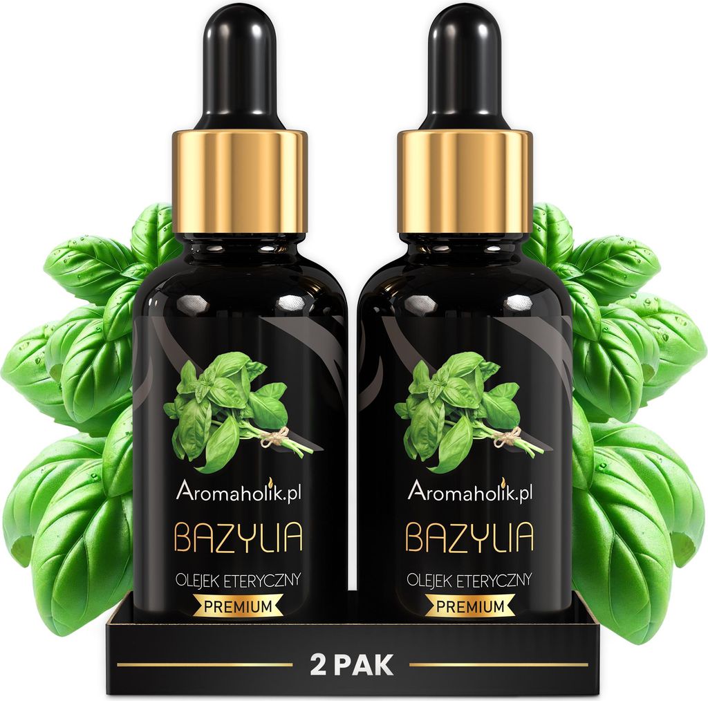 Aromaholisches Basilikumöl - Ätherische Öle, 100 % natürlich, 2 x 30 ml | Basilikum