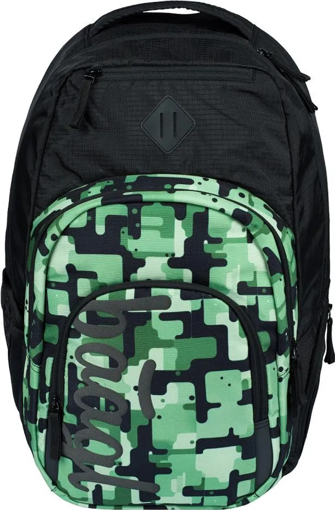Sac à dos Scolaire BAAGL Coolmate Vert avec Compartiment Ordinateur