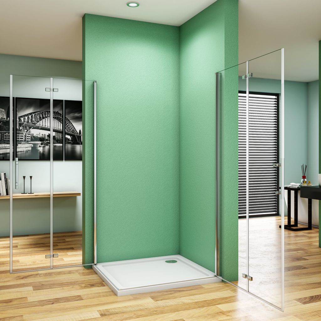 Duschkabine 76X76X185cm Duschabtrennung Dusche Duschwand Produktbild 3
