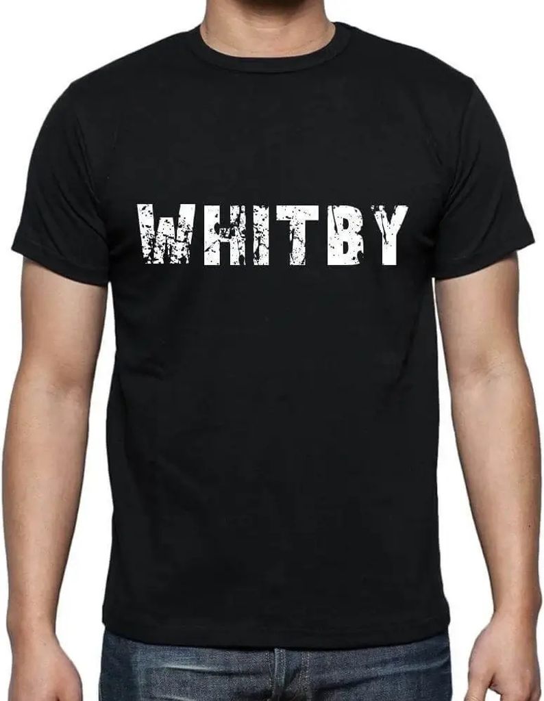 Herren Grafik T-Shirt Whitby Öko-Verantwortlich Vintage Jahrgang Kurzarm Lustige Druck Geburtstag Geschenk Mann