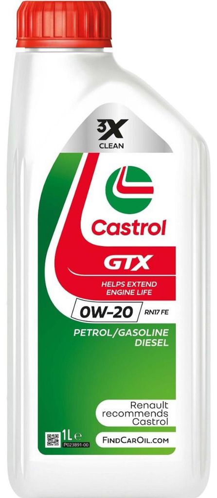 CASTROL GTX RN17 FE für 0W-20 1 Liter Motoröl Motorenöl Synthetisch RN17 FE Öl