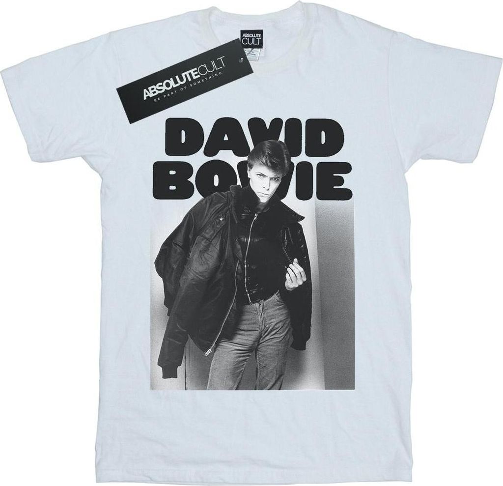 David Bowie - T-Shirt für Herren BI20813 (L) (Weiß)