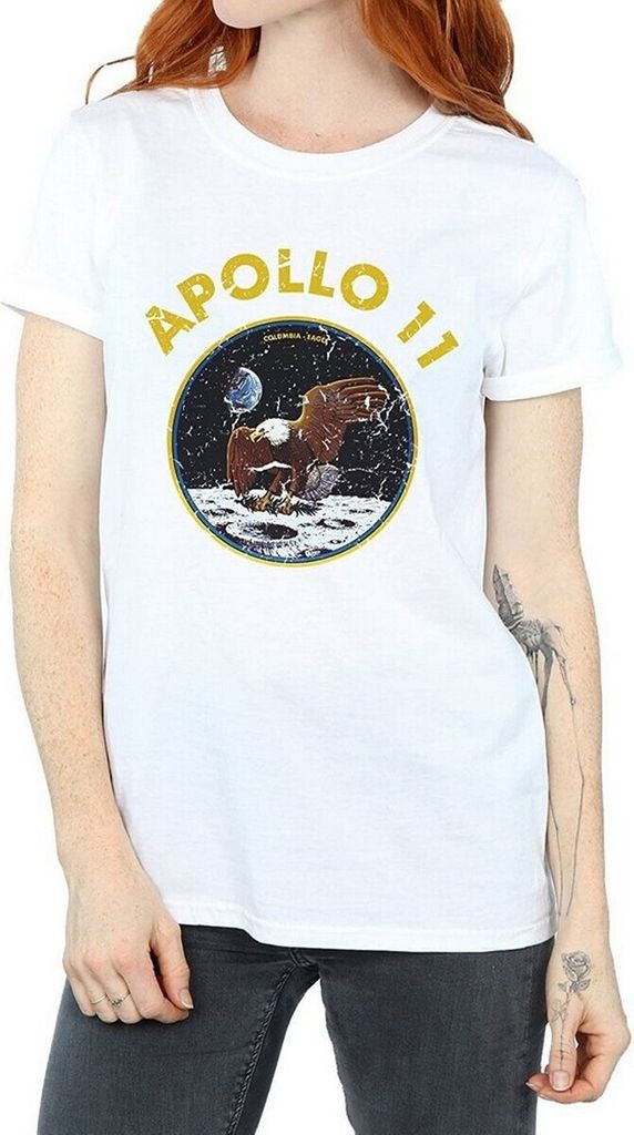 NASA - "Classic Apollo 11" T-Shirt für Damen BI943 (3XL) (Weiß)