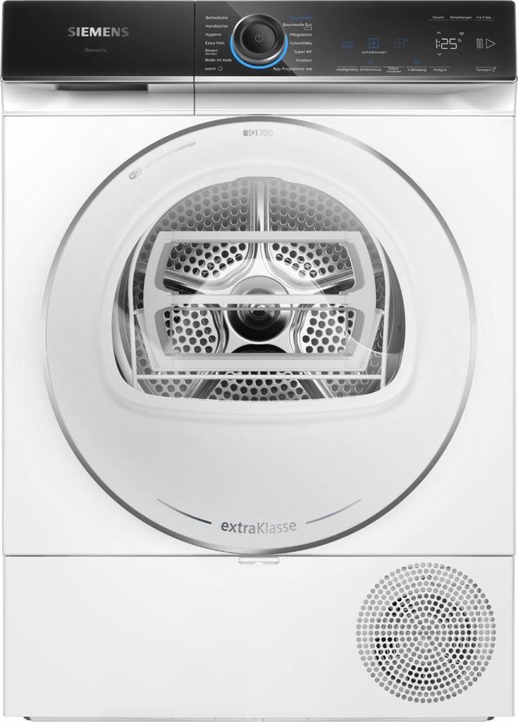 Siemens Extraklasse WQ45B2B90 iQ700 Wärmepumpentrockner, 9 kg Home Connect
