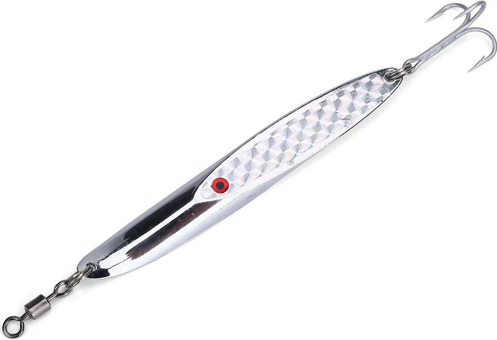 Esca Artificiale Metallo Bass Hard Spoon Jig Argento 84G per Mare