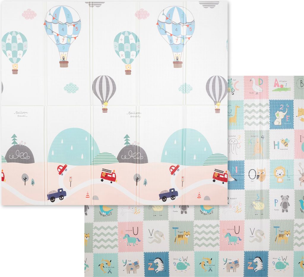 KiddyMoon Play Mat Baby Mat Oboustranná prolézací podložka Obrázek produktu 