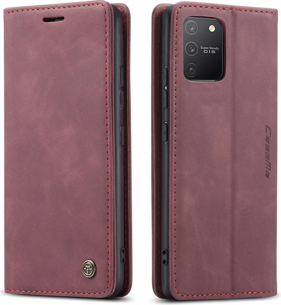 Galaxy S10 Lite Hülle, LaimTop Retro Kunstledertasche TPU Produktbild 