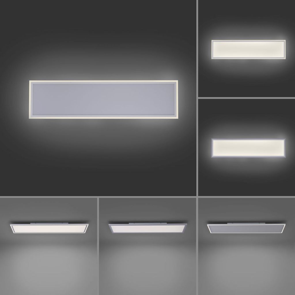 Leuchten Direkt LED Panel Edging weiß 121,4 x 31,4 cm Produktbild 
